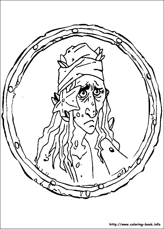 Pirates of the Caribbean coloring picture